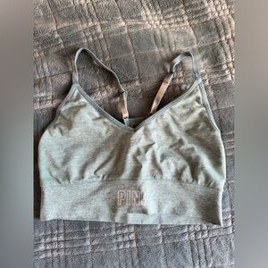 PINK Victoria's Secret Women's Light Green Sports Bra